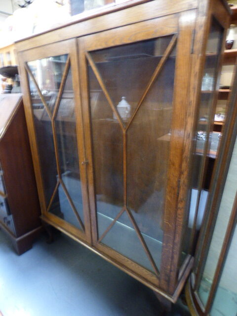 Antique glass cabinet deals