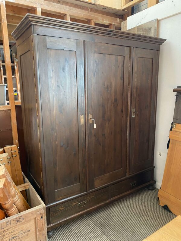 Antique Triple Wardrobe - Image 4