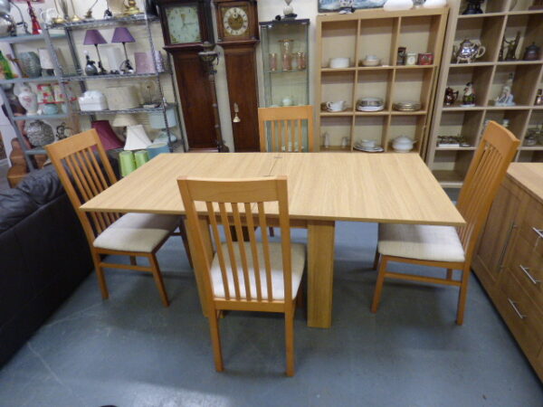 Extendable Table & 4 Chairs - Image 3