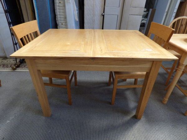 Oak Extendable Table & 2 Chairs