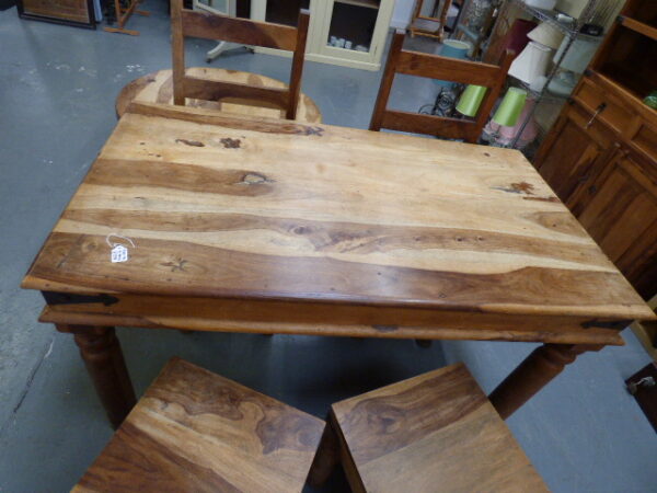 Mango Wood Table & Four Chairs