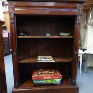 Dark Wood Bookcase With Drawers