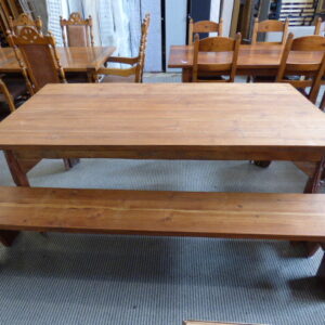 Solid Sheesham Wood Table & Bench