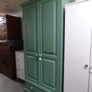 Solid Pine Painted Wardrobe