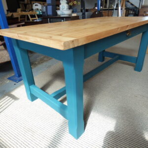 Up-Cycled Painted Country Farmhouse Table